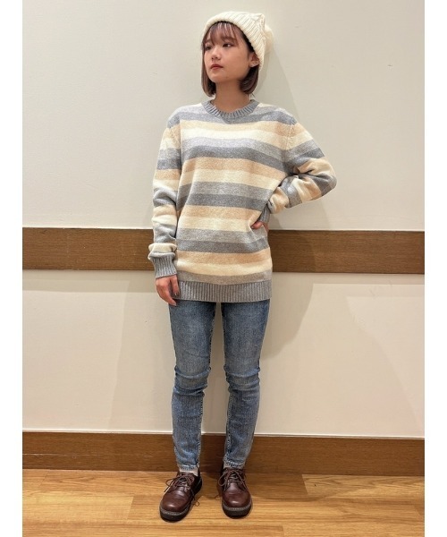 GAP（ギャップ）の「CashSoft カシミヤタッチ ニットプルオーバー(ユニセックス)（ニット/セーター・メンズ・ブラック/ネイビー/グレー/マルチ/ブルー/チャコールグレー・S/L/M/XL/XS）」の15枚目の写真