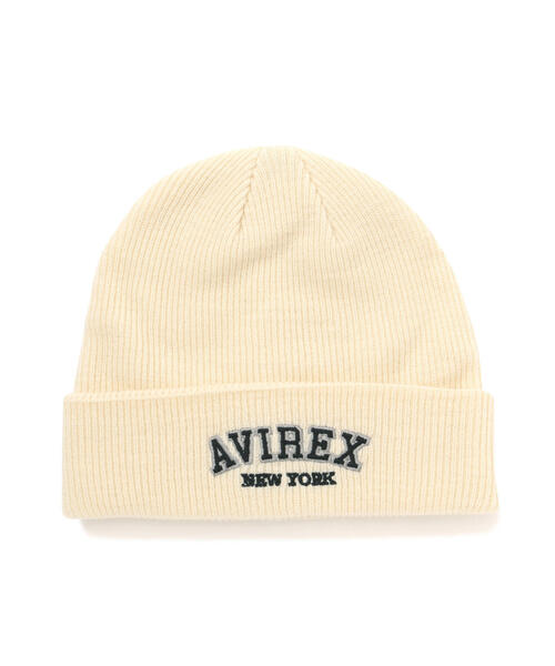 AVIREX（アヴィレックス）の「LOGO WATCH CAP / ロゴ ワッチ キャップ / ビーニー / AVIREX / アヴィレックス（ニットキャップ/ビーニー・メンズ・ブラック/オレンジ/グレー/ブルー/ブラウン/ホワイト系2・F）」の13枚目の写真