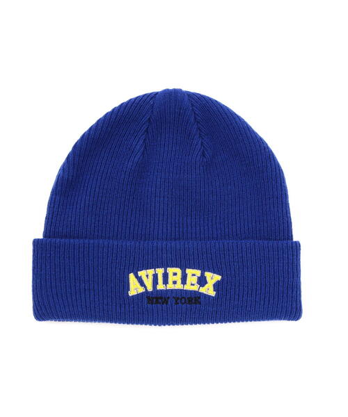 AVIREX（アヴィレックス）の「LOGO WATCH CAP / ロゴ ワッチ キャップ / ビーニー / AVIREX / アヴィレックス（ニットキャップ/ビーニー・メンズ・ブラック/オレンジ/グレー/ブルー/ブラウン/ホワイト系2・F）」の15枚目の写真