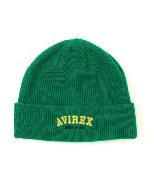 AVIREX（アヴィレックス）の「LOGO WATCH CAP / ロゴ ワッチ キャップ / ビーニー / AVIREX / アヴィレックス（ニットキャップ/ビーニー・メンズ・ブラック/オレンジ/グレー/ブルー/ブラウン/ホワイト系2・F）」の16枚目の写真