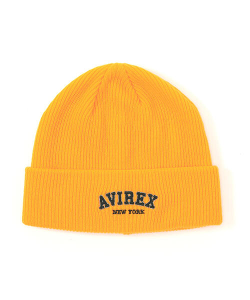 AVIREX（アヴィレックス）の「LOGO WATCH CAP / ロゴ ワッチ キャップ / ビーニー / AVIREX / アヴィレックス（ニットキャップ/ビーニー・メンズ・ブラック/オレンジ/グレー/ブルー/ブラウン/ホワイト系2・F）」の18枚目の写真