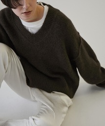 SALON adam et rope' | スーリーアルパカVネックニットプルオーバー(ニット/セーター)