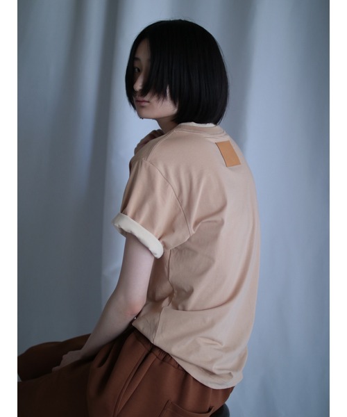 G.V.G.V.（ジーヴィージーヴィー）の「LAYERD TEE（Tシャツ/カットソー・レディース・グレー/ホワイト/ブラック/ベージュ/サンドベージュ・L/S）」の5枚目の写真