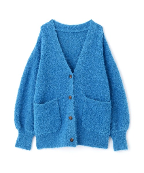 FREE'S MART（フリーズマート）の「◆［WEB限定カラー］ミックスブークレーニットカーディガン（カーディガン/ボレロ・レディース・グレー系その他/オフホワイト/ピンク/ブルー/ラベンダー・FREE）」の15枚目の写真