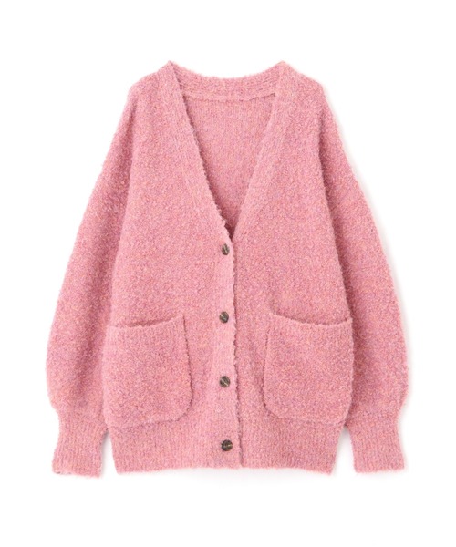 FREE'S MART（フリーズマート）の「◆［WEB限定カラー］ミックスブークレーニットカーディガン（カーディガン/ボレロ・レディース・グレー系その他/オフホワイト/ピンク/ブルー/ラベンダー・FREE）」の11枚目の写真