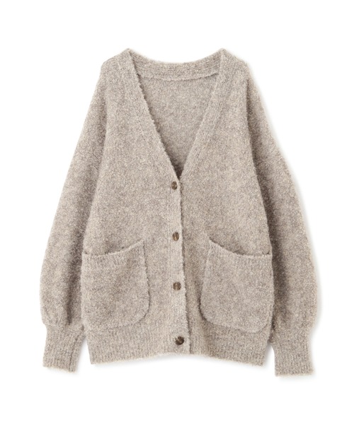 FREE'S MART（フリーズマート）の「◆［WEB限定カラー］ミックスブークレーニットカーディガン（カーディガン/ボレロ・レディース・グレー系その他/オフホワイト/ピンク/ブルー/ラベンダー・FREE）」の9枚目の写真