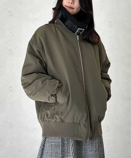 セール】中綿ビッグサイズMA-1(取り外し衿付き)（MA-1）｜Per sist