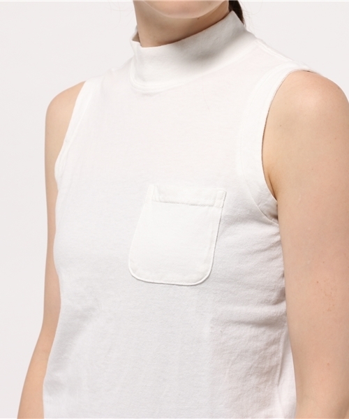 FREAK'S STORE(フリークスストア)の「VelvaSheen/ベルバシーン MOC NECK Tシャツ (Tシャツ/カットソー・レディース・ネイビー/ホワイト/レッド/ブラック/ブルーグリーン/グレー・X-SMALL)」の12枚目の写真