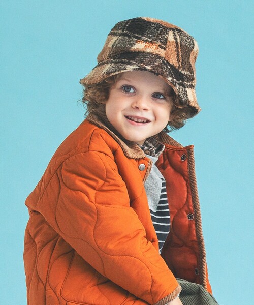 BEAMS mini（ビームスミニ）の「BEAMS mini / ボア バケットハット 23FW（ハット・キッズ・ライトブラウン/その他・ONE SIZE）」の3枚目の写真