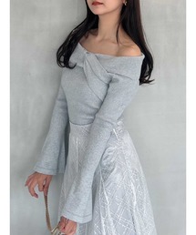 dazzlin | ツイストクロスニットトップス(ニット/セーター)