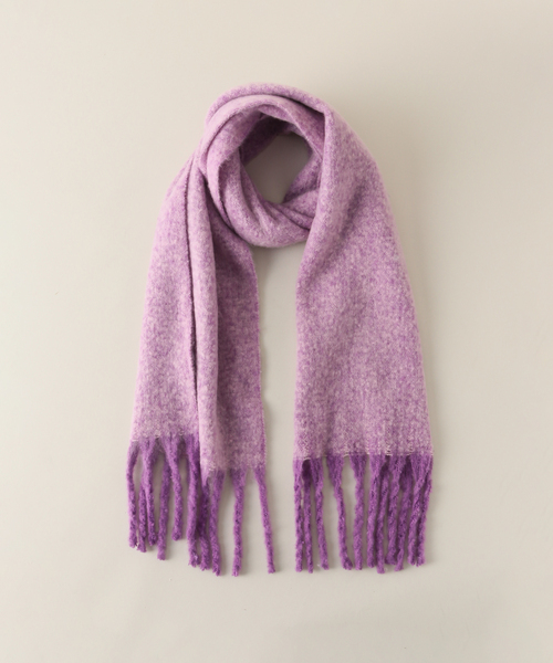 Simplicite（サンプリシテ）の「ブークレマフラー（マフラー・レディース・ホワイト/グリーン/ピンク/チャコールグレー/イエロー・FREE）」の5枚目の写真