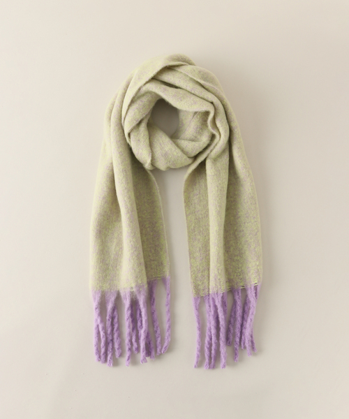 Simplicite（サンプリシテ）の「ブークレマフラー（マフラー・レディース・ホワイト/グリーン/ピンク/チャコールグレー/イエロー・FREE）」の4枚目の写真