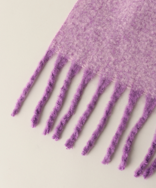 Simplicite（サンプリシテ）の「ブークレマフラー（マフラー・レディース・ホワイト/グリーン/ピンク/チャコールグレー/イエロー・FREE）」の12枚目の写真