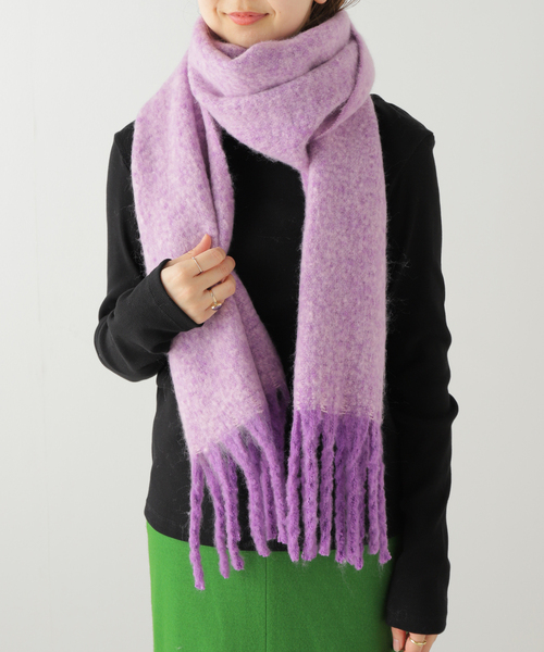 Simplicite（サンプリシテ）の「ブークレマフラー（マフラー・レディース・ホワイト/グリーン/ピンク/チャコールグレー/イエロー・FREE）」の20枚目の写真