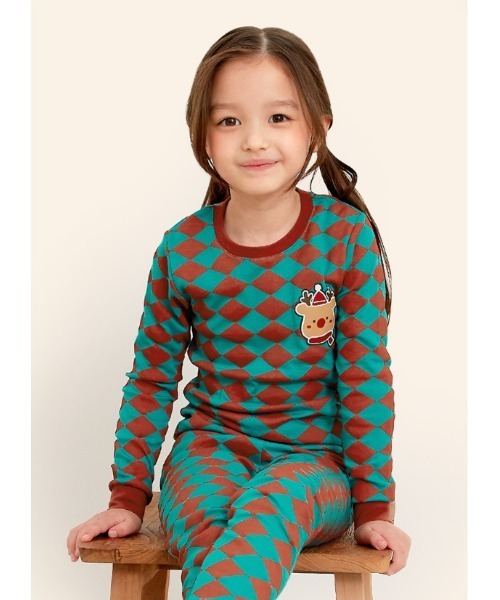 韓国パジャマ【Juuneedu】Heart Berry 起毛長袖 パジャマ 5color 韓国パジャマ【Juuneedu】dear tartan check カップルパジャマ