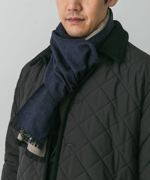 URBAN RESEARCH DOORS(アーバンリサーチドアーズ)の「LIFE STYLE TAILOR シルクリバーシブルマフラー(マフラー・メンズ・ブラウン系その他/ブラック系その他/ブルー系その他/グリーン系その他・-)」の4枚目の写真