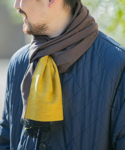 URBAN RESEARCH DOORS(アーバンリサーチドアーズ)の「LIFE STYLE TAILOR シルクリバーシブルマフラー(マフラー・メンズ・ブラウン系その他/ブラック系その他/ブルー系その他/グリーン系その他・-)」の6枚目の写真