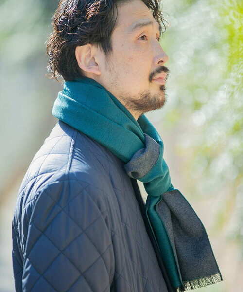 URBAN RESEARCH DOORS(アーバンリサーチドアーズ)の「LIFE STYLE TAILOR シルクリバーシブルマフラー(マフラー・メンズ・ブラウン系その他/ブラック系その他/ブルー系その他/グリーン系その他・-)」の10枚目の写真