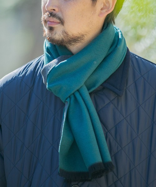 URBAN RESEARCH DOORS(アーバンリサーチドアーズ)の「LIFE STYLE TAILOR シルクリバーシブルマフラー(マフラー・メンズ・ブラウン系その他/ブラック系その他/ブルー系その他/グリーン系その他・-)」の11枚目の写真