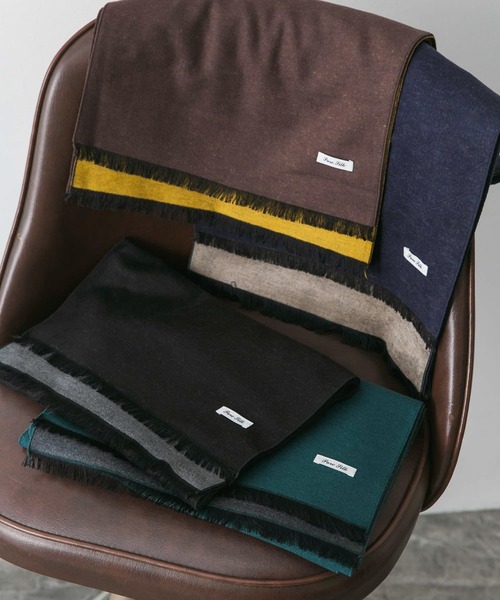 URBAN RESEARCH DOORS(アーバンリサーチドアーズ)の「LIFE STYLE TAILOR シルクリバーシブルマフラー(マフラー・メンズ・ブラウン系その他/ブラック系その他/ブルー系その他/グリーン系その他・-)」の16枚目の写真