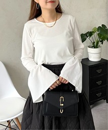 prose verse | スリットフレアスリーブリブカットソー(Tシャツ/カットソー)