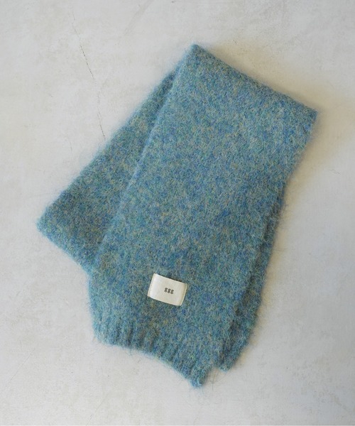 CPCM(シーピーシーエム)の「ミックス糸ニットマフラー(マフラー・メンズ・ネイビー/イエロー/サックスブルー系/チャコールグレー・FREE)」の3枚目の写真