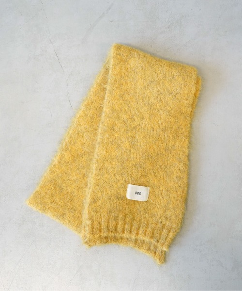 CPCM(シーピーシーエム)の「ミックス糸ニットマフラー(マフラー・メンズ・ネイビー/イエロー/サックスブルー系/チャコールグレー・FREE)」の6枚目の写真