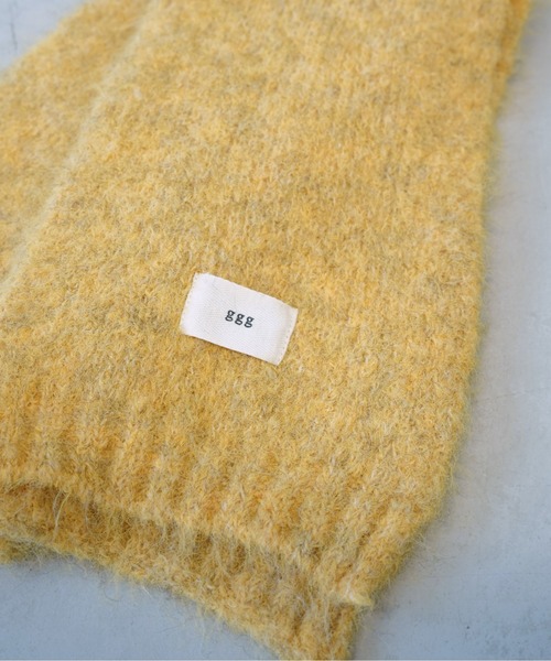 CPCM(シーピーシーエム)の「ミックス糸ニットマフラー(マフラー・メンズ・ネイビー/イエロー/サックスブルー系/チャコールグレー・FREE)」の7枚目の写真