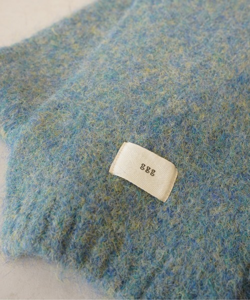 CPCM(シーピーシーエム)の「ミックス糸ニットマフラー(マフラー・メンズ・ネイビー/イエロー/サックスブルー系/チャコールグレー・FREE)」の9枚目の写真