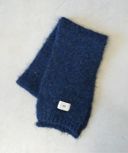 CPCM(シーピーシーエム)の「ミックス糸ニットマフラー(マフラー・メンズ・ネイビー/イエロー/サックスブルー系/チャコールグレー・FREE)」の11枚目の写真