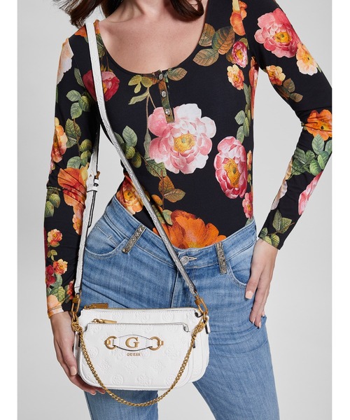 IZZY PEONY Double Pouch Xbody クロスボディバッグ レディース