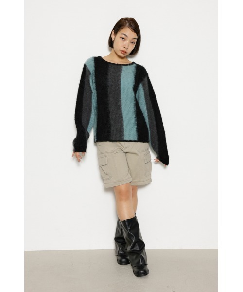 LAGUA GEM(ラグアジェム)の「COLOR SCHEME SOFT ニット(ニット/セーター・レディース・ブルー/グレー/ブラウン・FREE)」の8枚目の写真