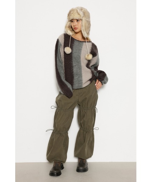 LAGUA GEM(ラグアジェム)の「COLOR SCHEME SOFT ニット(ニット/セーター・レディース・ブルー/グレー/ブラウン・FREE)」の6枚目の写真