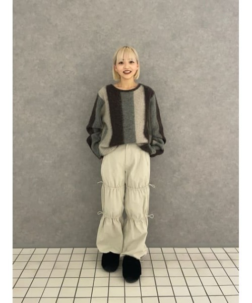 LAGUA GEM(ラグアジェム)の「COLOR SCHEME SOFT ニット(ニット/セーター・レディース・ブルー/グレー/ブラウン・FREE)」の18枚目の写真