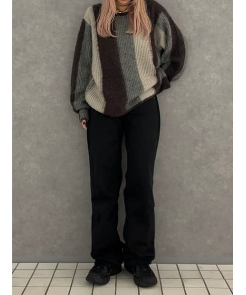LAGUA GEM(ラグアジェム)の「COLOR SCHEME SOFT ニット(ニット/セーター・レディース・ブルー/グレー/ブラウン・FREE)」の21枚目の写真
