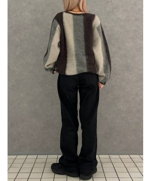 LAGUA GEM(ラグアジェム)の「COLOR SCHEME SOFT ニット(ニット/セーター・レディース・ブルー/グレー/ブラウン・FREE)」の22枚目の写真