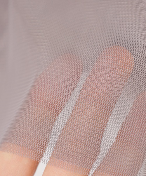 Honeys（ハニーズ）の「チュールキャミソール（Tシャツ/カットソー・レディース・ピンク/チャコールグレー/アイボリー/ブラック・M/LL/S/L）」の16枚目の写真