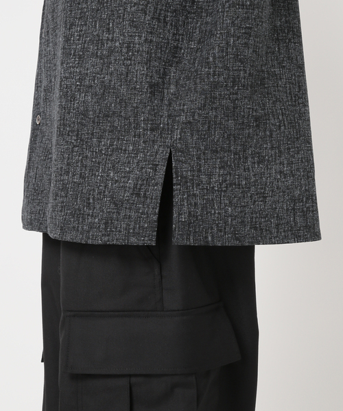 417 EDIFICE（フォーワンセブンエディフィス）の「【LE JAPON】 Akita ワンピースオープンカラーシャツ（シャツ/ブラウス・メンズ・ブラック/ブルー系その他・MEDIUM/LARGE/SMALL）」の5枚目の写真