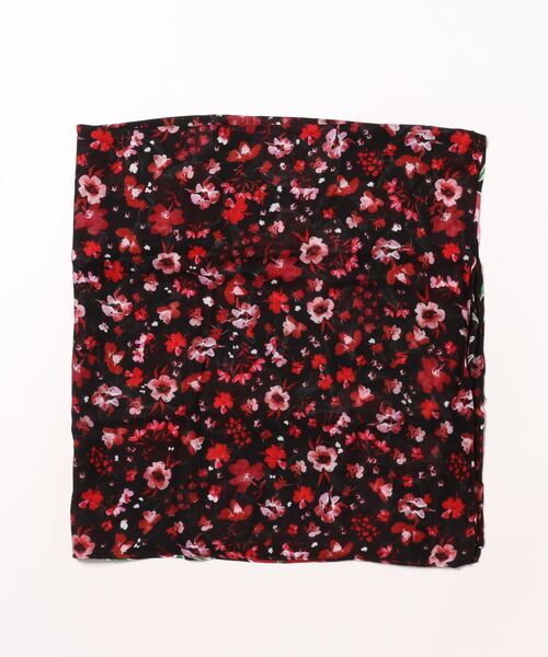 Desigual（デシグアル）の「花柄 長方形ストール（ストール/ショール・レディース・ブラック・FREE）」の2枚目の写真