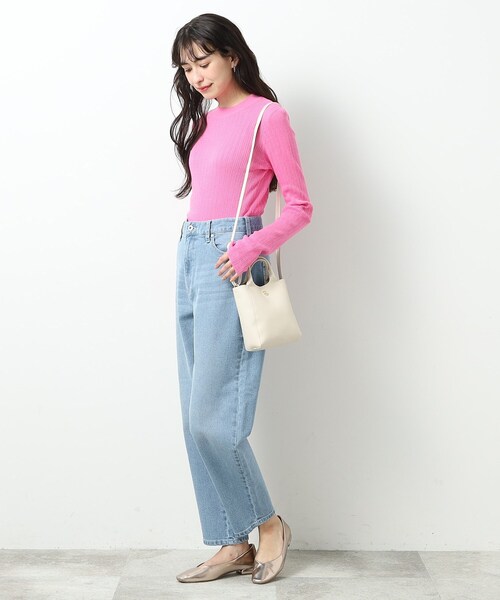 OPAQUE.CLIP（オペークドットクリップ）の「◆≪ヒルナンデス！で紹介≫ スムースミニショルダーバッグ【軽量】（ショルダーバッグ・レディース・ブラック/シルバー/アイボリー/ベージュ・00）」の17枚目の写真