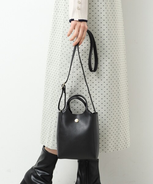 OPAQUE.CLIP（オペークドットクリップ）の「◆≪ヒルナンデス！で紹介≫ スムースミニショルダーバッグ【軽量】（ショルダーバッグ・レディース・ブラック/シルバー/アイボリー/ベージュ・00）」の18枚目の写真