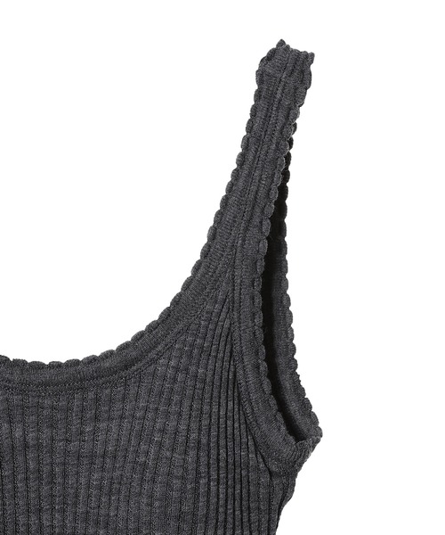 beautiful people（ビューティフルピープル）の「beautiful people sheer rib jersey bra top 1335310007（その他アンダーウェア/インナー・レディース・グレー/ブラック・36）」の5枚目の写真