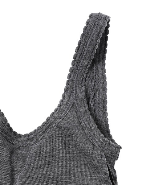 beautiful people（ビューティフルピープル）の「beautiful people sheer rib jersey bra top 1335310007（その他アンダーウェア/インナー・レディース・グレー/ブラック・36）」の6枚目の写真