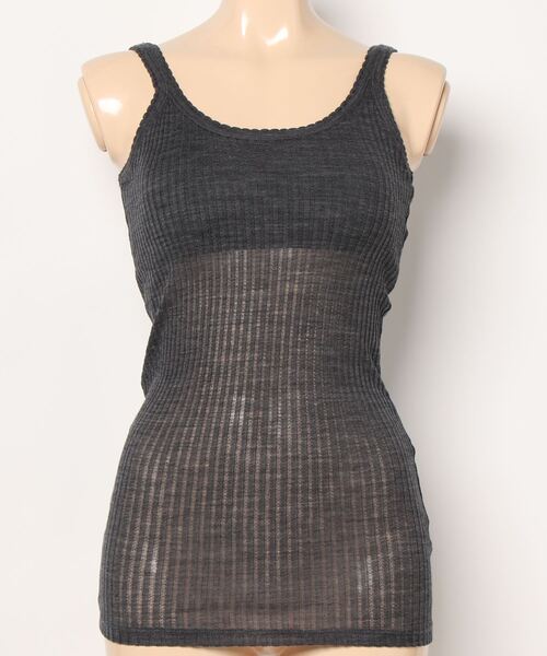 beautiful people（ビューティフルピープル）の「beautiful people sheer rib jersey bra top 1335310007（その他アンダーウェア/インナー・レディース・グレー/ブラック・36）」の7枚目の写真