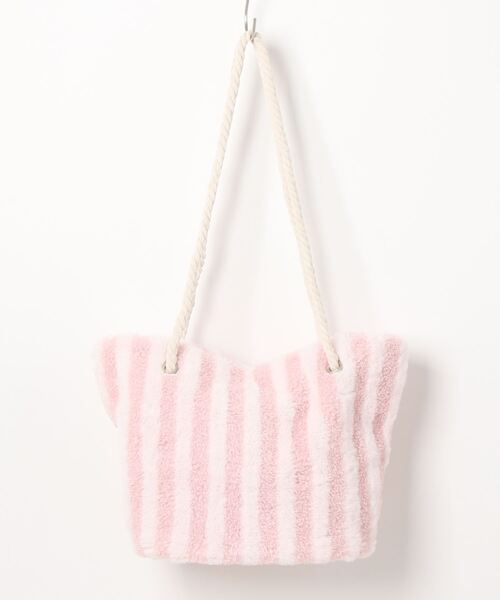 STYLEBLOCK（スタイルブロック）の「ストライプ柄ファーショルダーバッグ（ショルダーバッグ・レディース・ブラウン系その他/ピンク/ブラック/ホワイト・FREE）」の12枚目の写真