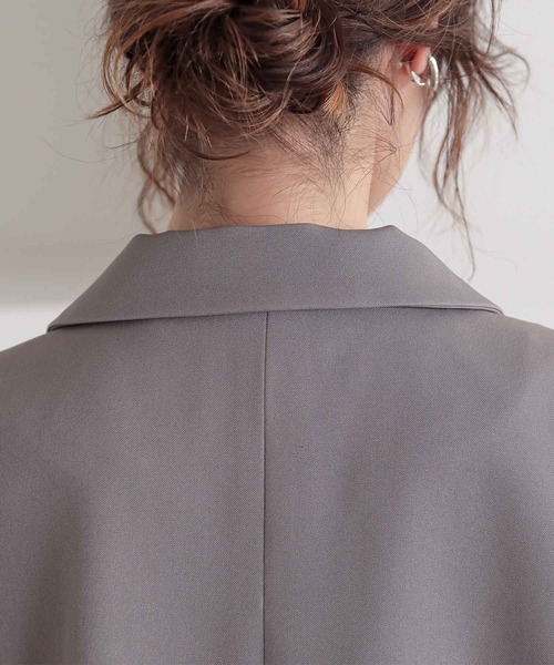 n'OrLABEL（ノアールレーベル）の「【セットアップ対応】『ツイルテーラードジレベスト』（ベスト・レディース・ブラック/グレー・1/2）」の11枚目の写真