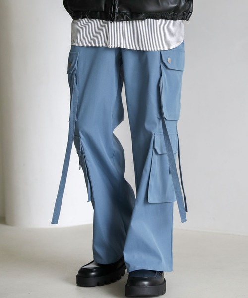 セール】ダブルサイドレースドレープワイド2wayカーゴパンツ（カーゴ