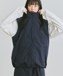 flaner | Loose nylon zip vest / ルーズナイロンジップベスト(ベスト)