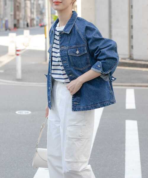 URBAN RESEARCH DOORS（アーバンリサーチドアーズ）の「カバーオール（カバーオール・レディース・インディゴブルー/ナチュラル・MEDIUM）」の8枚目の写真