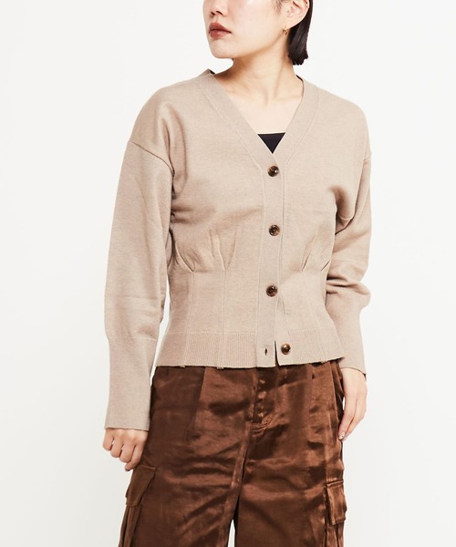 【セール】WAIST TACK SHORT KNIT CARDIGAN（カーディガン/ボレロ）｜CONVERSE TOKYO（コンバーストウキョウ）